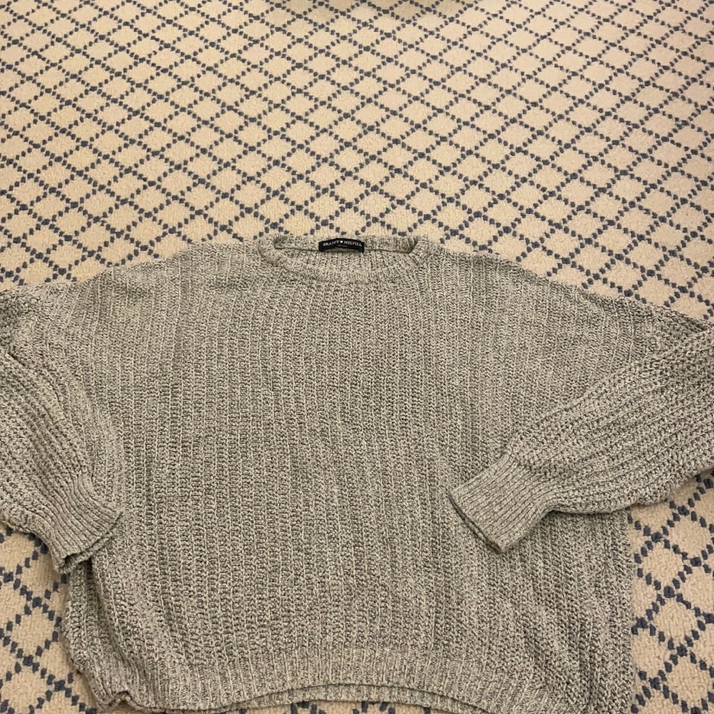 Gray knit Brandy Melville sweater